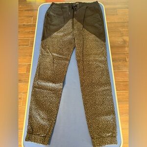 Black Premium Black and Grey Cement Patterned Pants